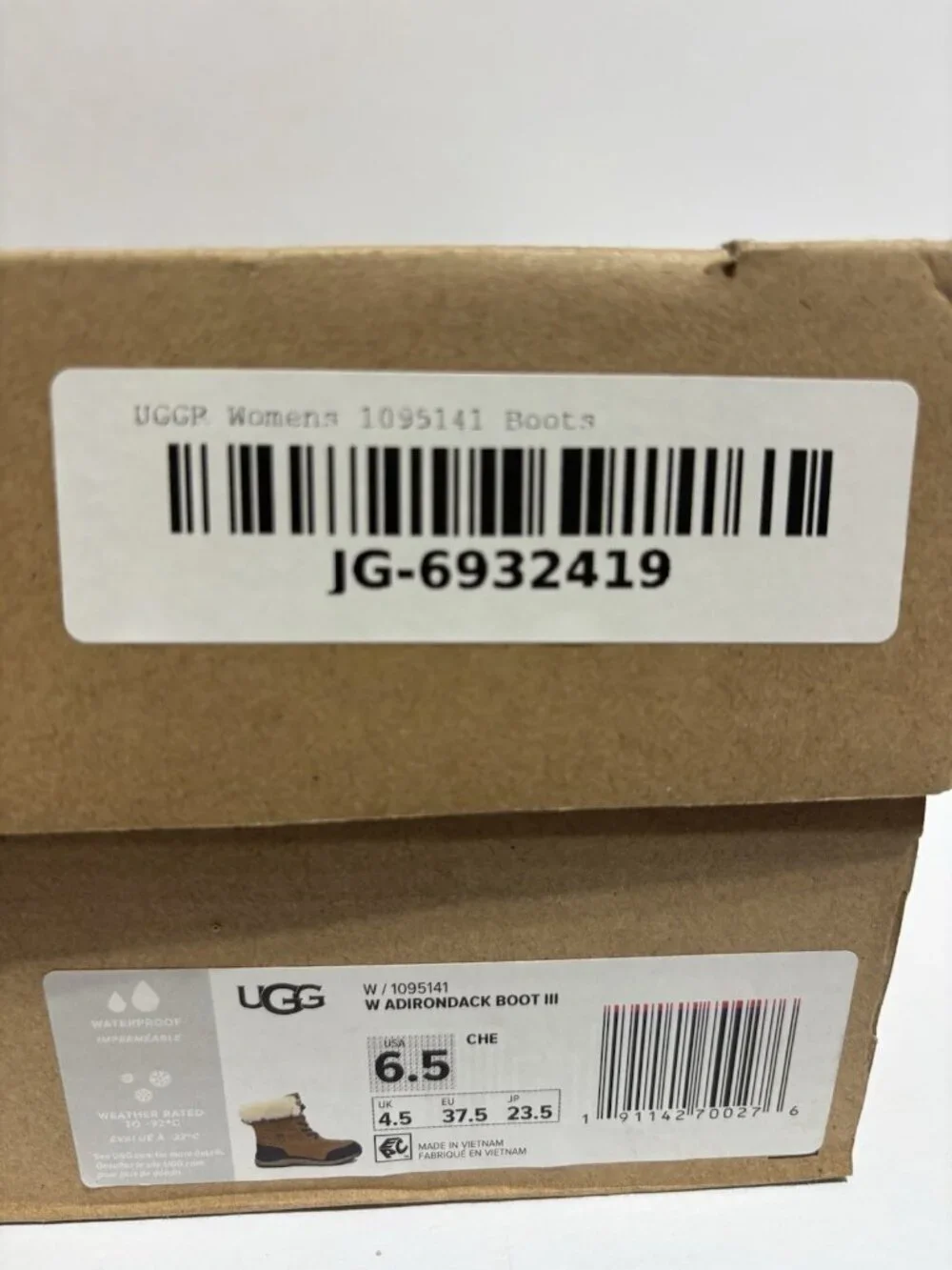 UGG Women’s Adirondack III Waterproof Winter Boots, Size 6.5 M